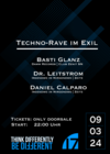 TechnoRave im Exil am Samstag, den 09.03.2024